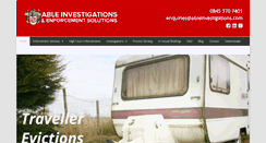 Desktop Screenshot of ableinvestigations.com
