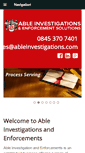 Mobile Screenshot of ableinvestigations.com